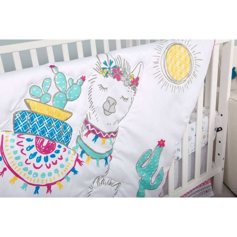 Sammy and Lou Llama Mama Crib Bedding Set - 4pc