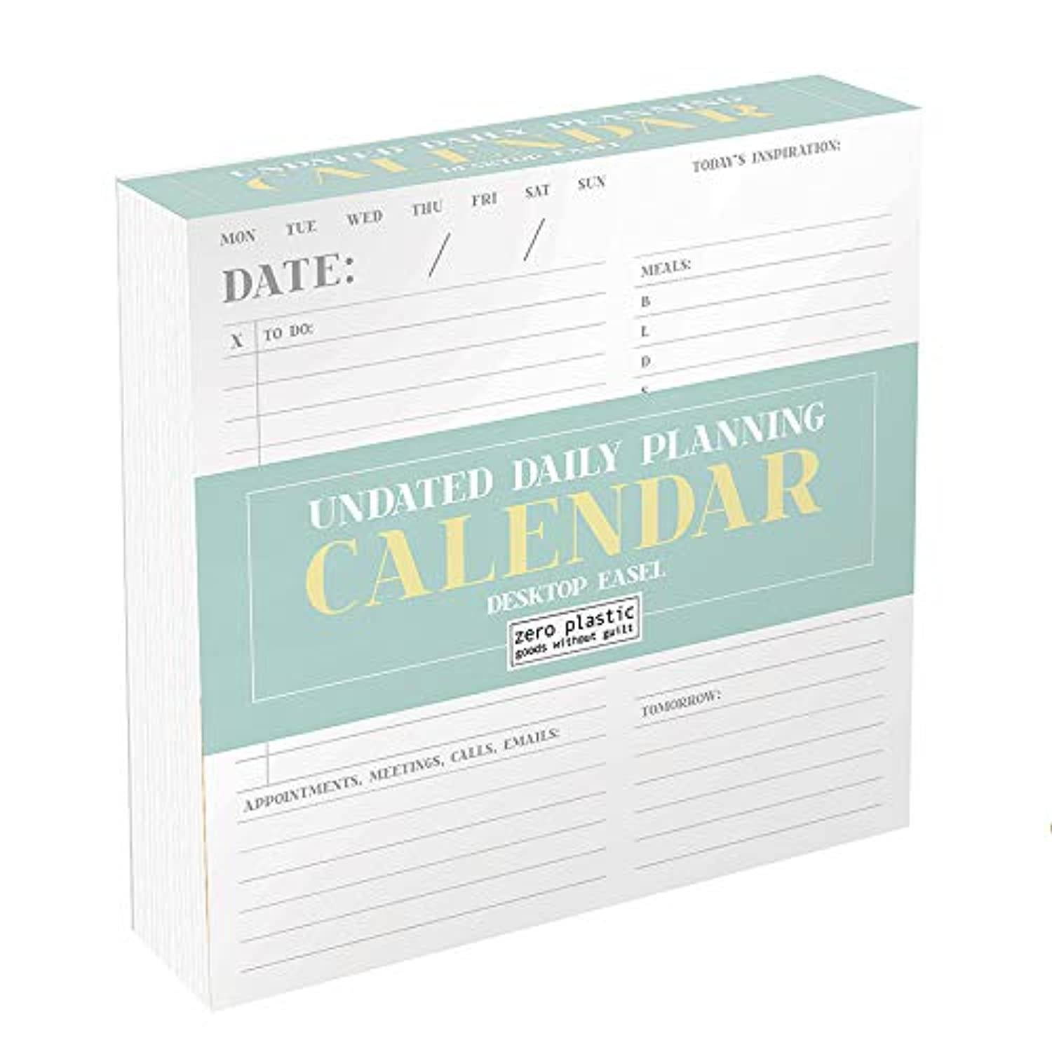 Undated Daily Planning Calendar