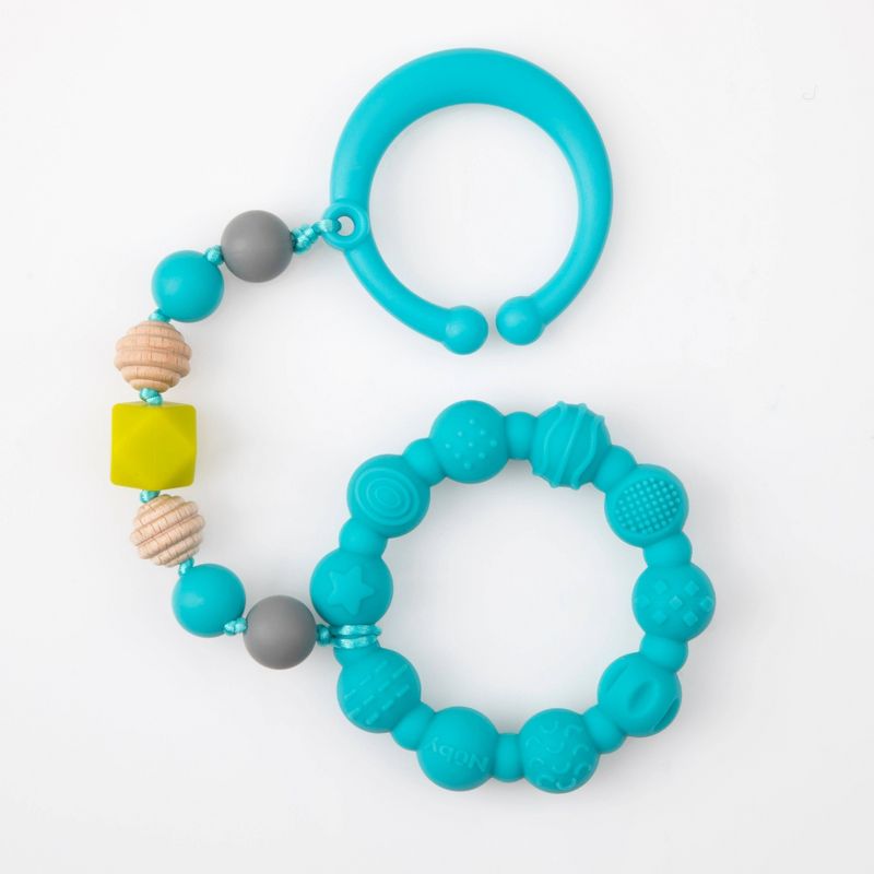 Nuby Tag-A-Long Teether - Aqua