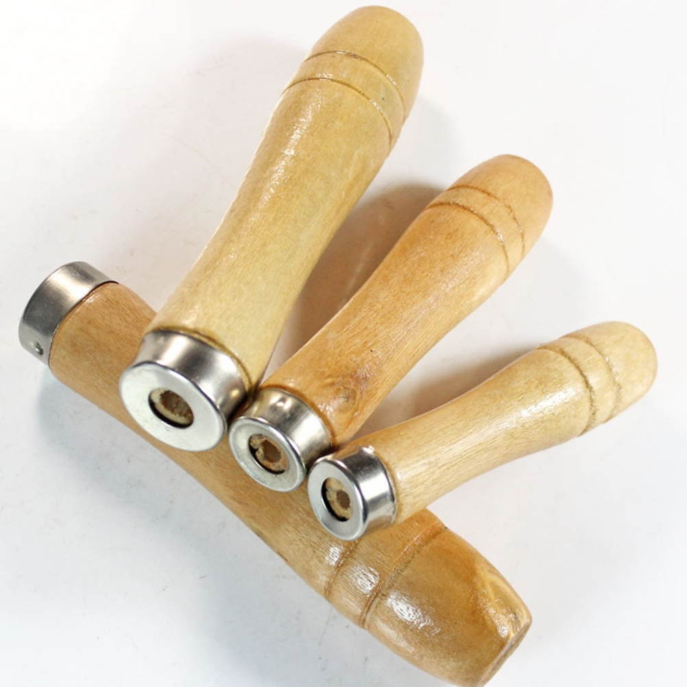 5pcs Wooden Handle for File Cutting Tool Craft - 6.2MM Inner Hole