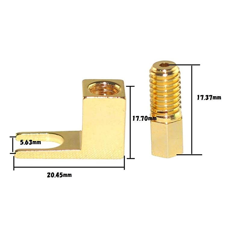 Pack pcs Total Hiend Banana to Spade Adapter PlugSpeaker Cable Connector PCS Wyyp01 Spade De L