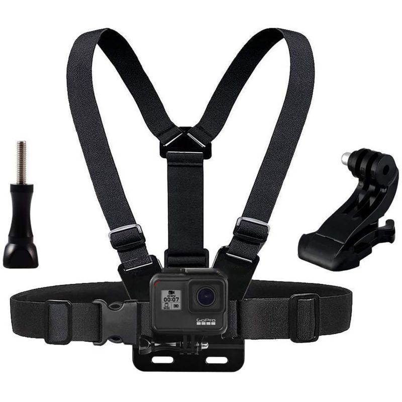 ROME CARE Chest Mount Harness Chesty Strap Compatible for GoPro Hero 9 Black, 8 Black, Hero 7 Black, 7 Silver, 7 White, Hero 6, 5, 4, Session, 3+, 3, 2, 1, Hero (2018), Fusion, DJI Osmo Action Cameras