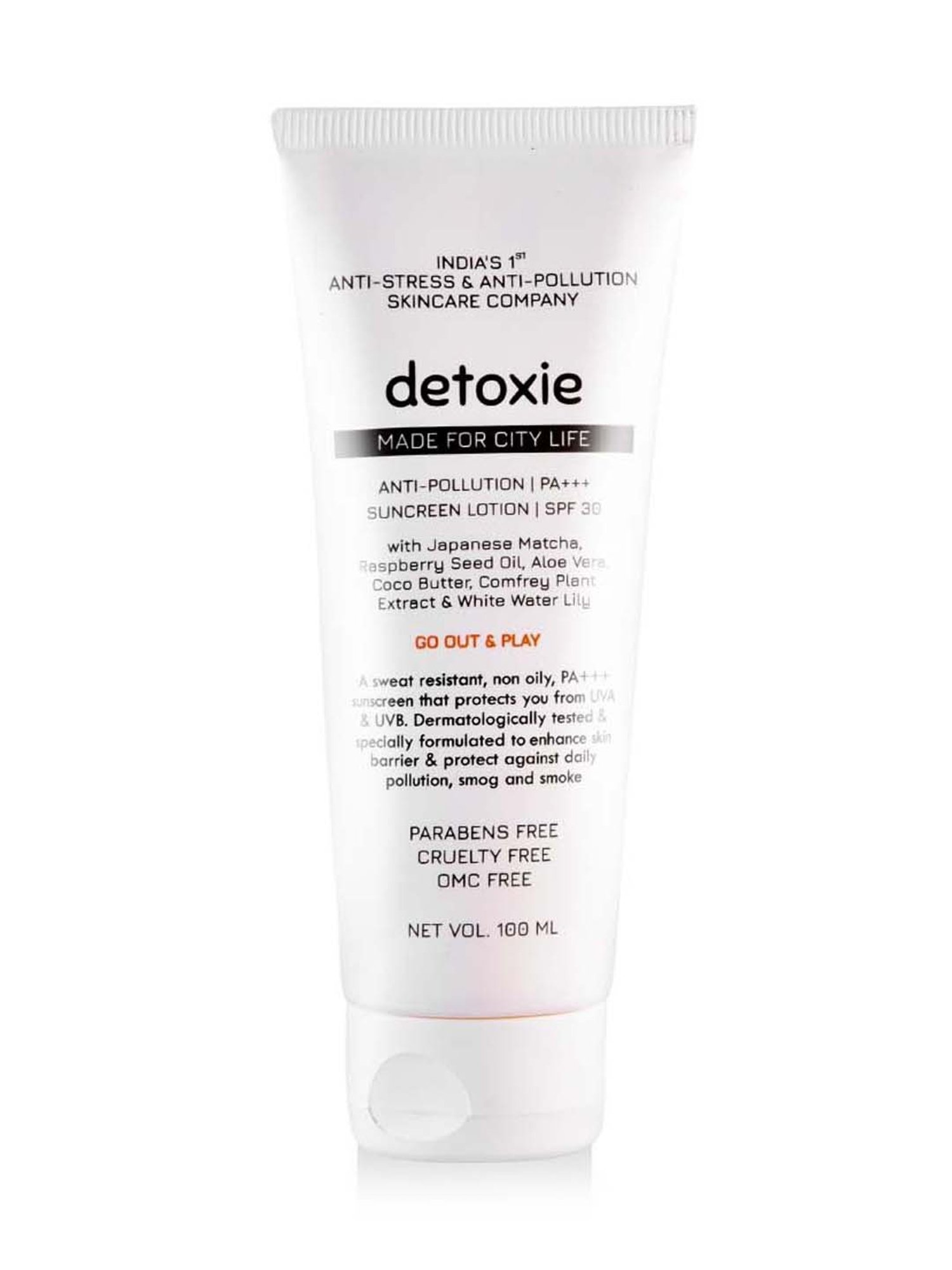 Detoxie Anti-Pollution PA+++ Sunscreen Lotion SPF 30 - 100 ml