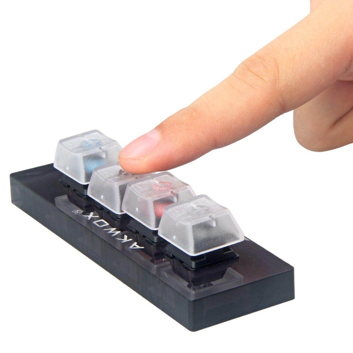 AKWOX Mechanical Keyboards Switch Tester, keycap Puller, Keyboard Keycap, Cherry MX Switch, O-Ring Sampler Tester Kit