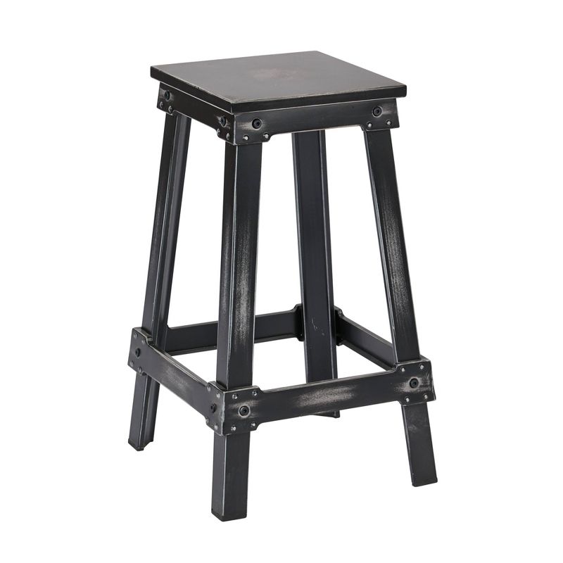 26" New Castle Counter Height Barstool Antique Black - OSP Home Furnishings