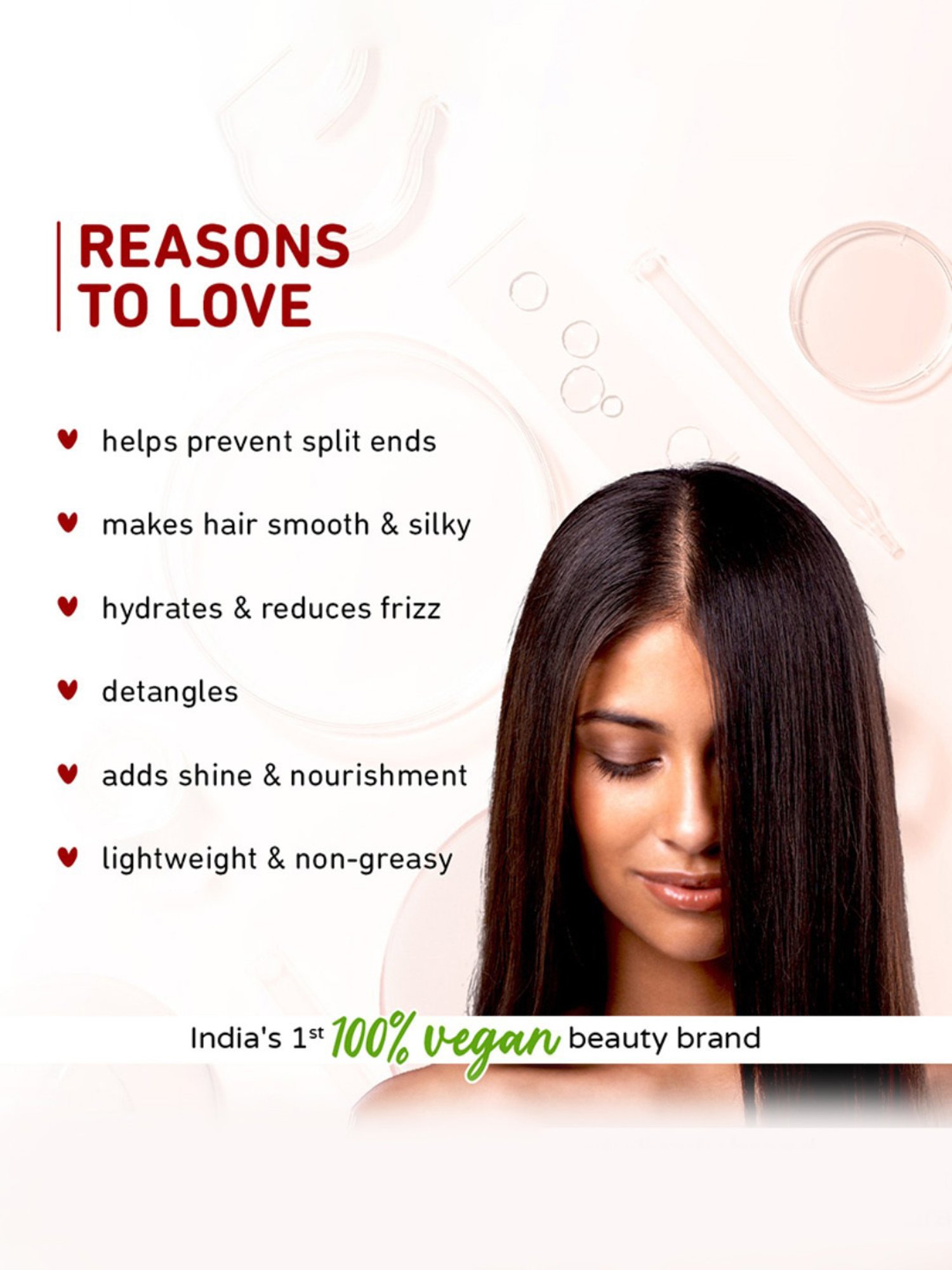 Plum Hibiscus & Ceramides Smoothing Hair Serum - 75 ml