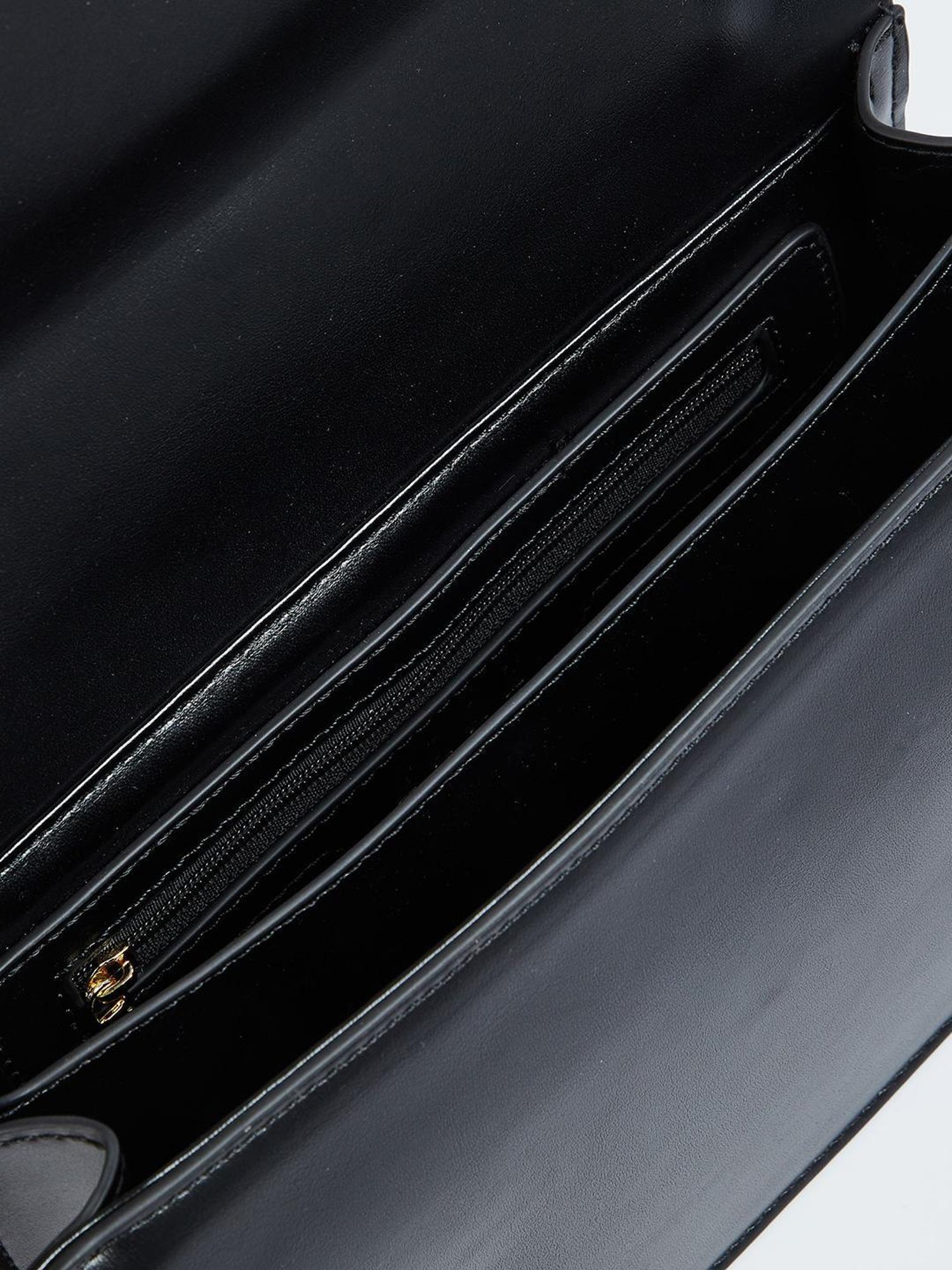 Elle Black Textured Sling Handbag