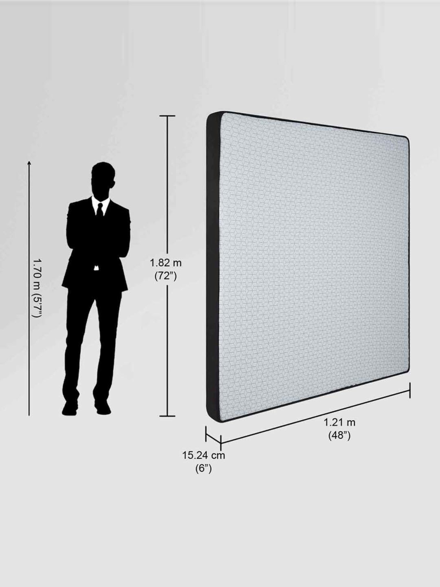 Duroflex Live-in Adapt Grey Foam New Gen Smart Design Flippable Adjustable Double Mattress