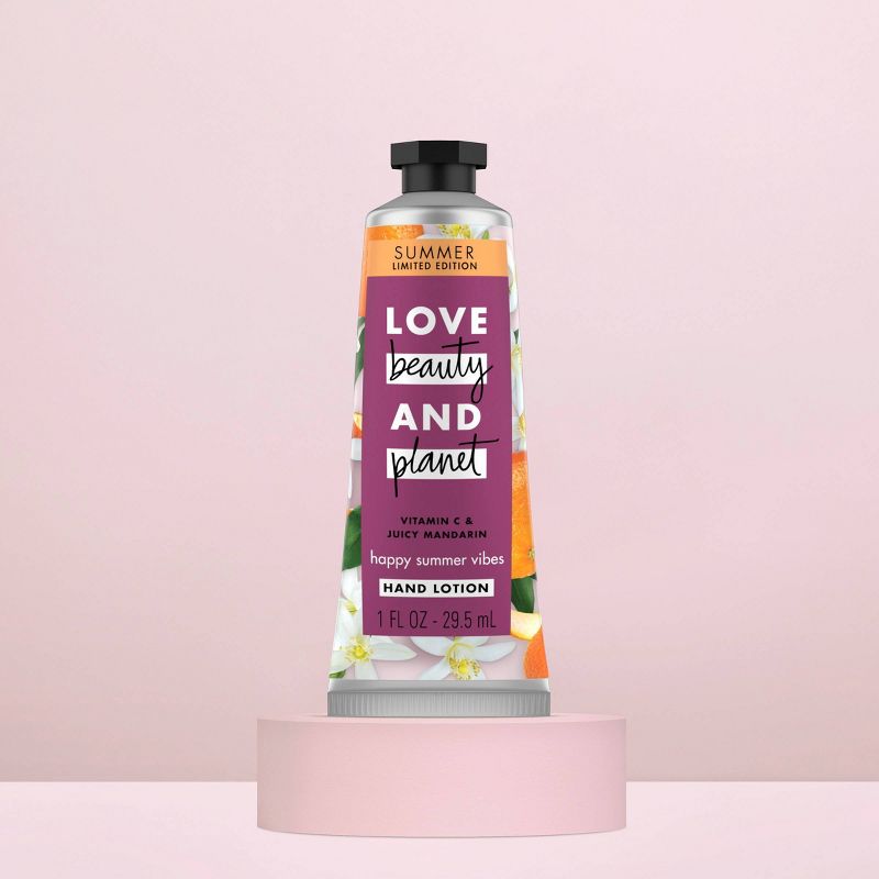 Love Beauty and Planet Happy Summer Vibes Vitamin C and Juicy Mandarin Hand Cream - 1oz