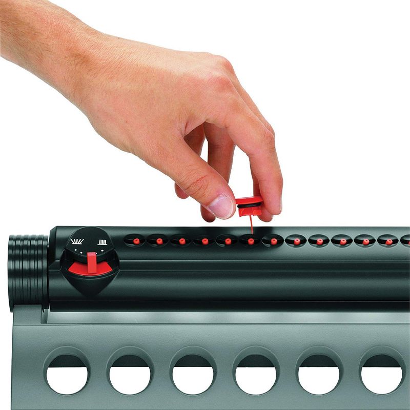 Gardena 1975 Aquazoom 3900 Square Foot Oscillating Lawn Sprinkler 3 Pack Bundle with 1 Quick Connect Mechanical Water Timer