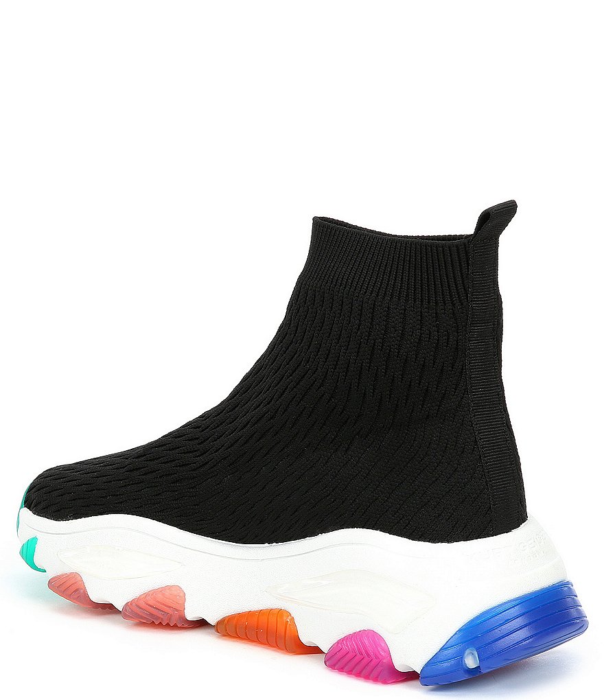 Kurt Geiger London Lettie Knit Slip-On Rainbow Chunky Outsole Sock Sneakers