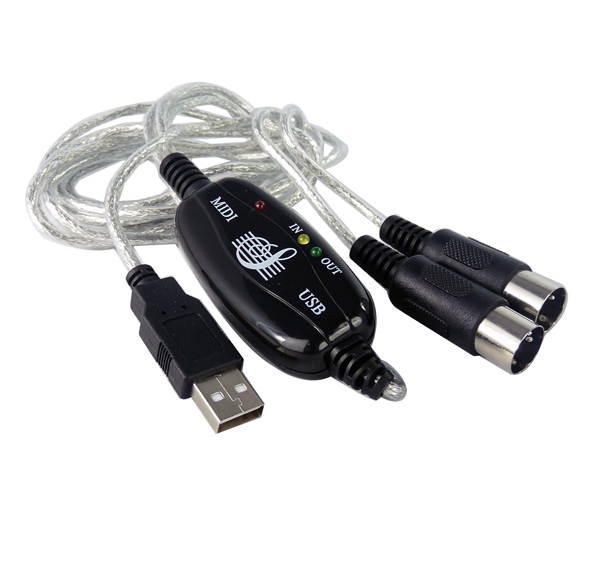 6FT USB to MIDI Cable PC Interface Adapter Keyboard Music Cord