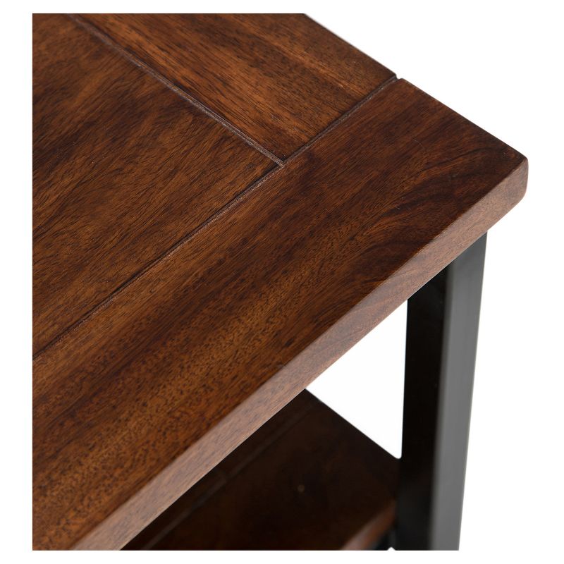 60" Rhonda Solid Mango Wood TV Stand Dark Cognac Brown - WyndenHall