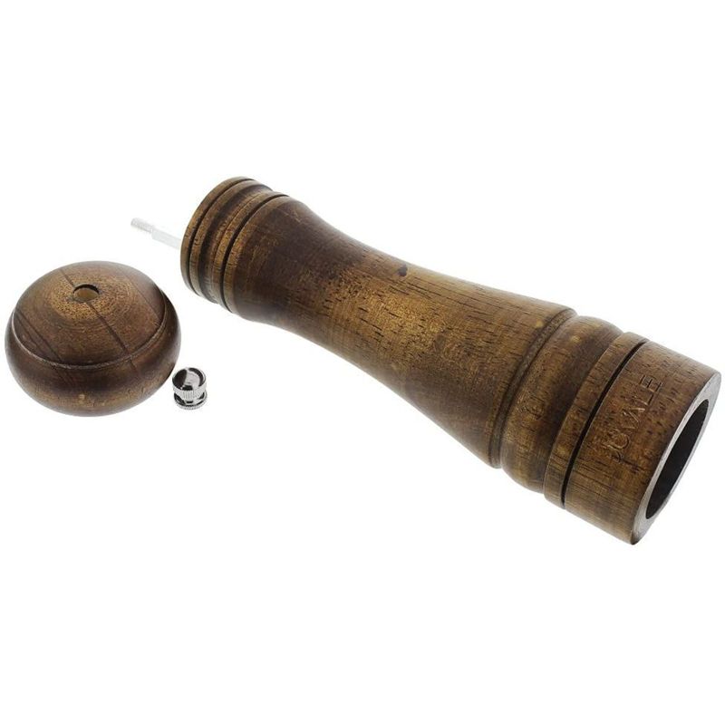 Juvale Wooden Pepper Grinder Mill with Durable Adjustable Knob for Pepper, Salt, Spices, 2.2x2.5x8.5 in
