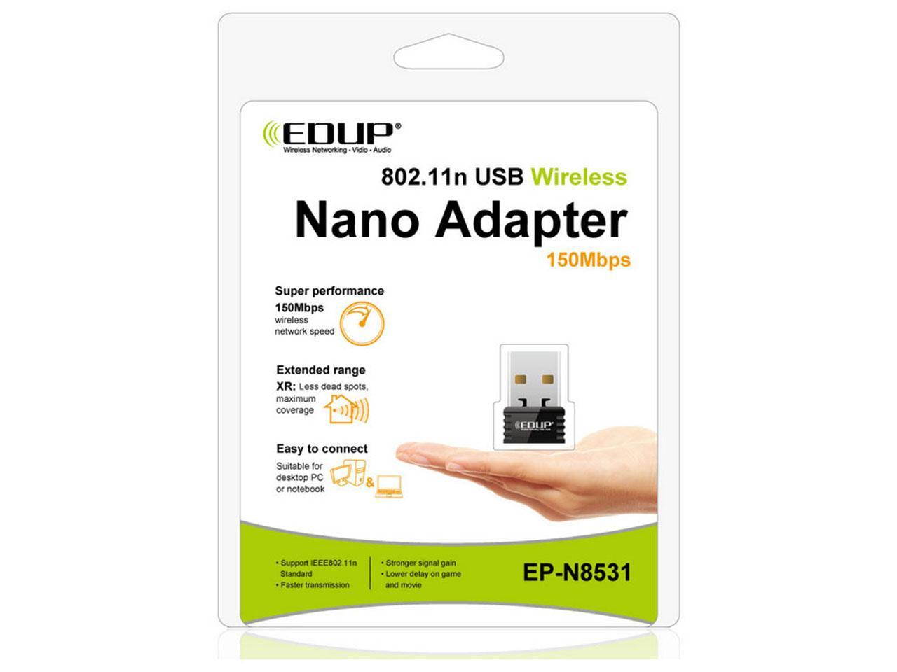 WiFi Adapter EDUP EP-N8531 Usb Wireless Nano Adapter 150Mbps