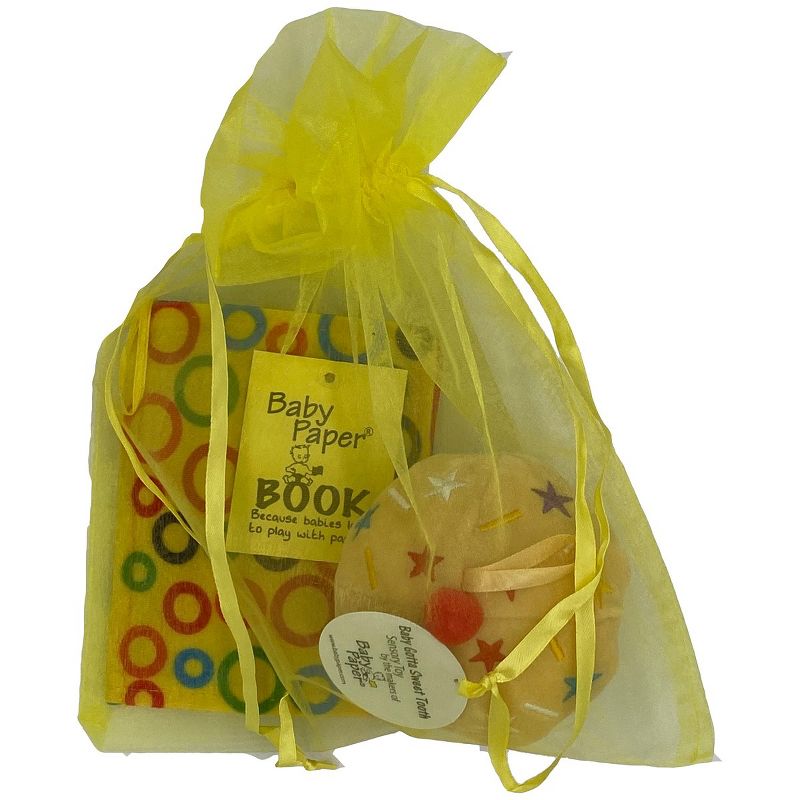 Baby Paper Vanilla Cupcake & Crinkle Book Gift Set - Baby Paper Crinkle Toys