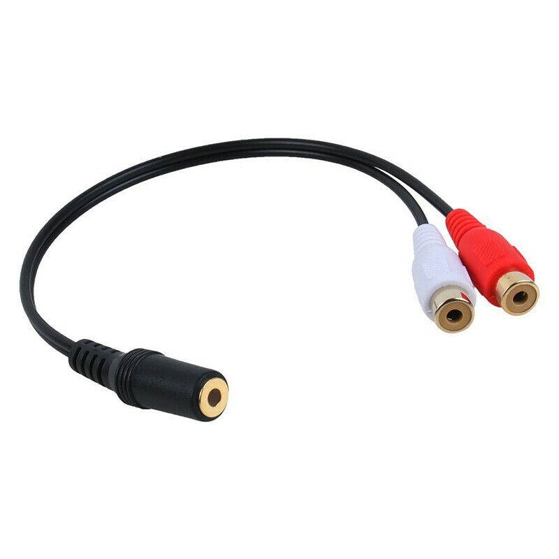 Gold Plated 3.5Mm Jack Female To 2 Female Jacks Stereo Adapter Audio Splitter