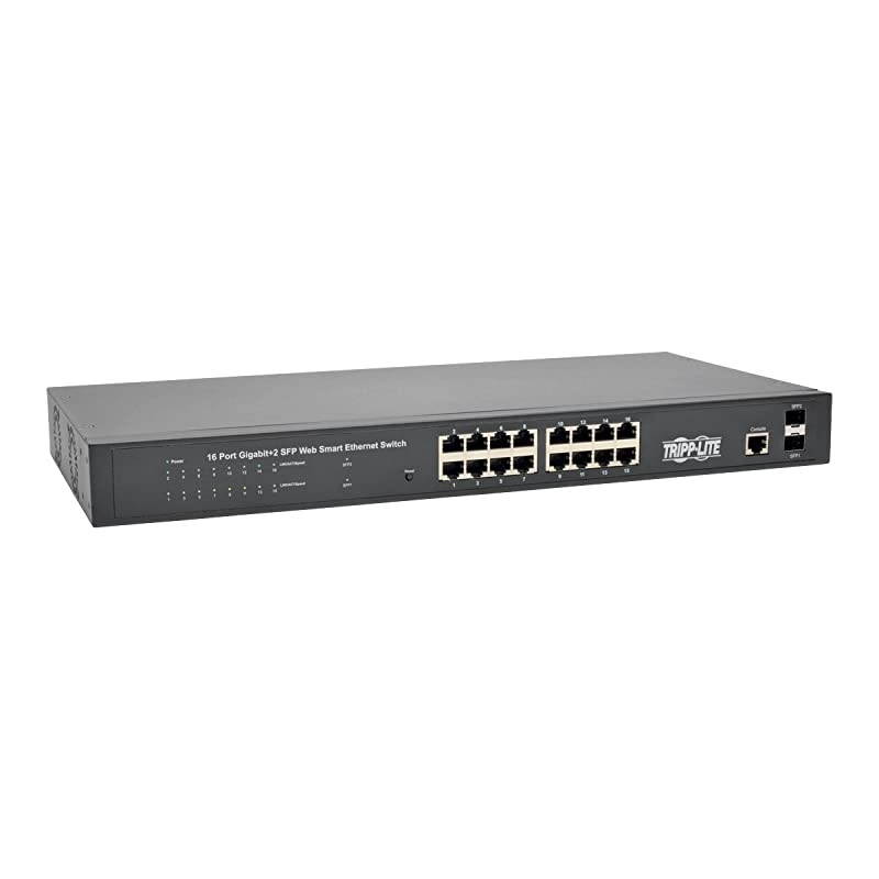 16-Port Gigabit Ethernet Switch L2 Managed 10/100/1000Mbps, 1U Rack-Mount / Desktop, 2 Dedicated Gigabit SFP Slots, 36Gbps (NGS16C2)