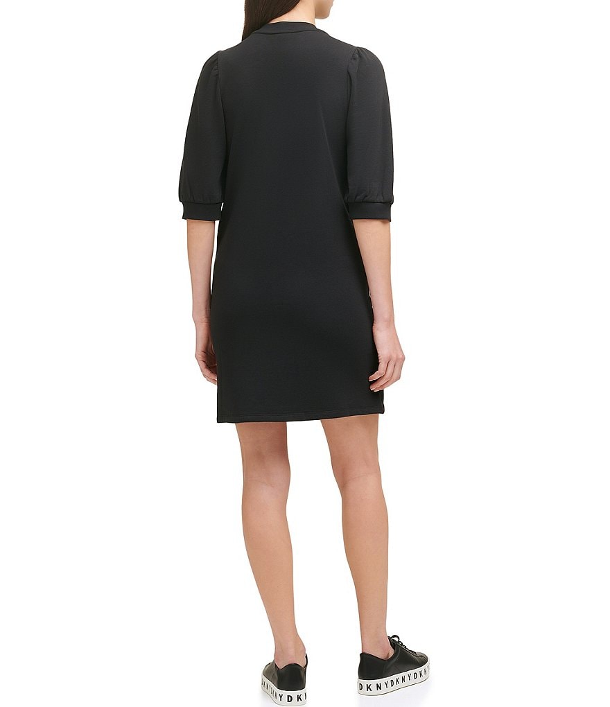 Eliza J Mock Halter High Neck Tiered Midi Dress