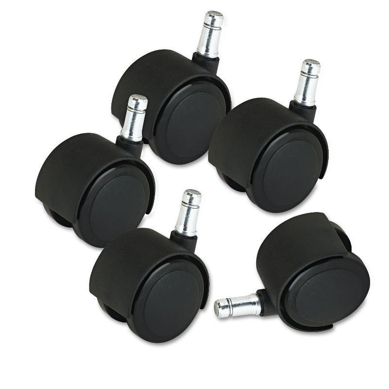 Master Caster Deluxe Duet Casters Polyurethane B and K Stems 110 lbs./Caster 5/Set 23624