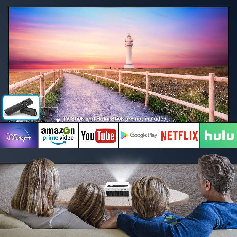 Portable 5G WiFi Bluetooth Projector, Artlii Enjoy 3 Full HD Native 1080P Projector, Supports Zoom&Keystone, Outdoor Projector Compatible with TV Stick/iOS/Android/PS4/PPT/HDMI/USB