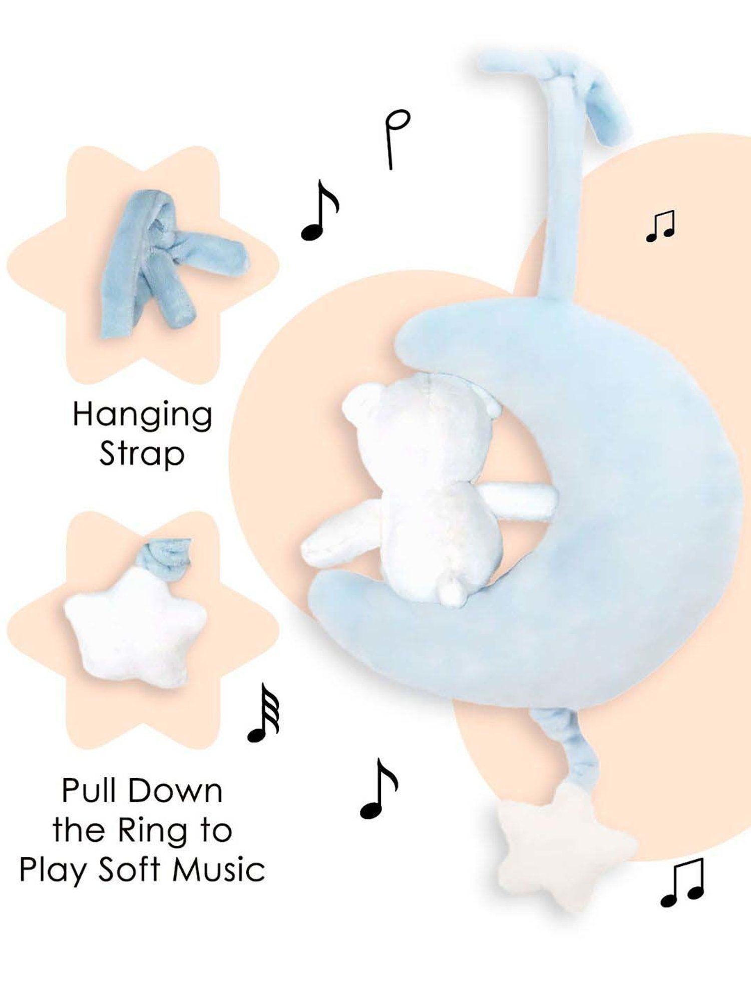 Baby Moo Kids Blue Pulling Toy