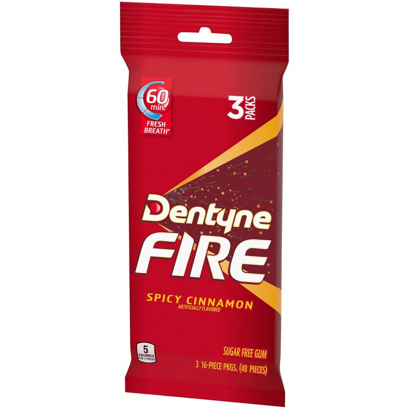 Dentyne Fire Spicy Cinnamon Sugar Free Gum - 48ct