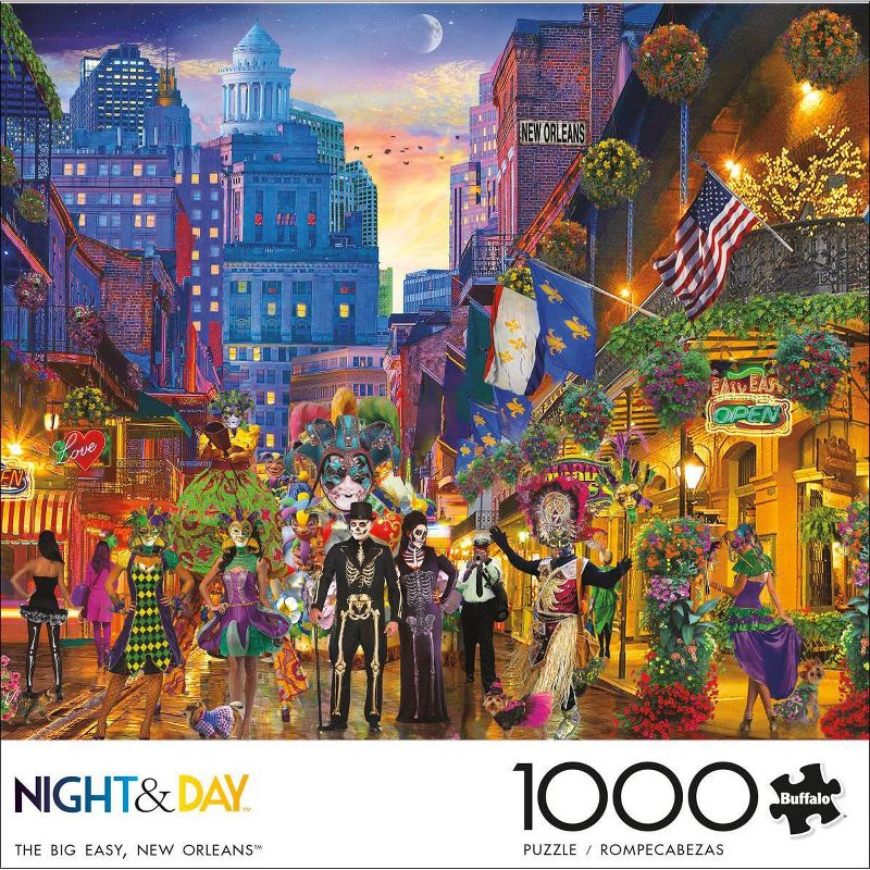 Buffalo Games Night and Day: The Big Easy Jigsaw Puzzle - 1000pc