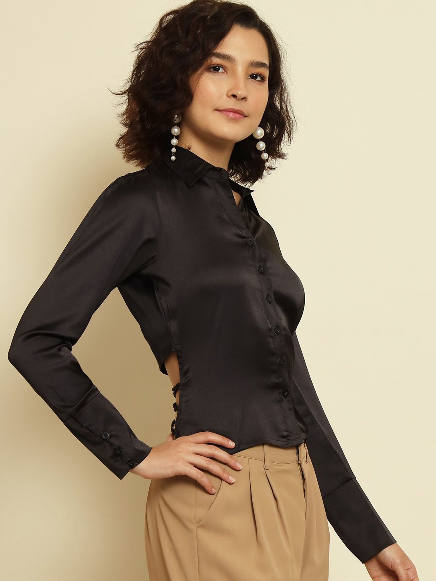 Trend Arrest Black Full Sleeves Shirt