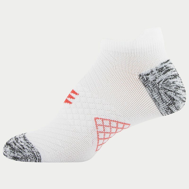 Powersox Women's Cushioned 6pk No Show Tab Athletic Socks - White 4-10