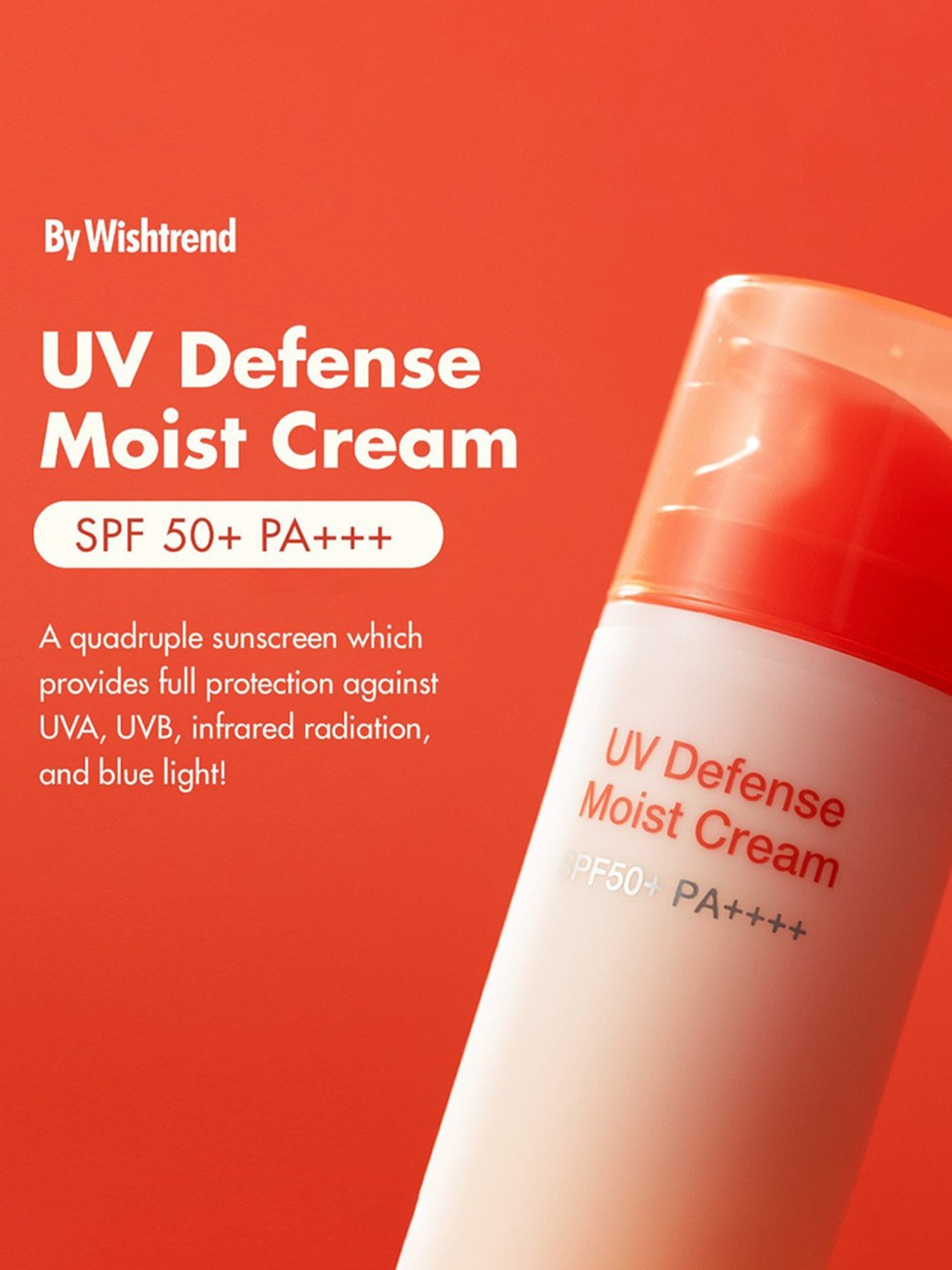 By Wishtrend UV Defense Moist Cream SPF 50+ PA++++ - 50 gm
