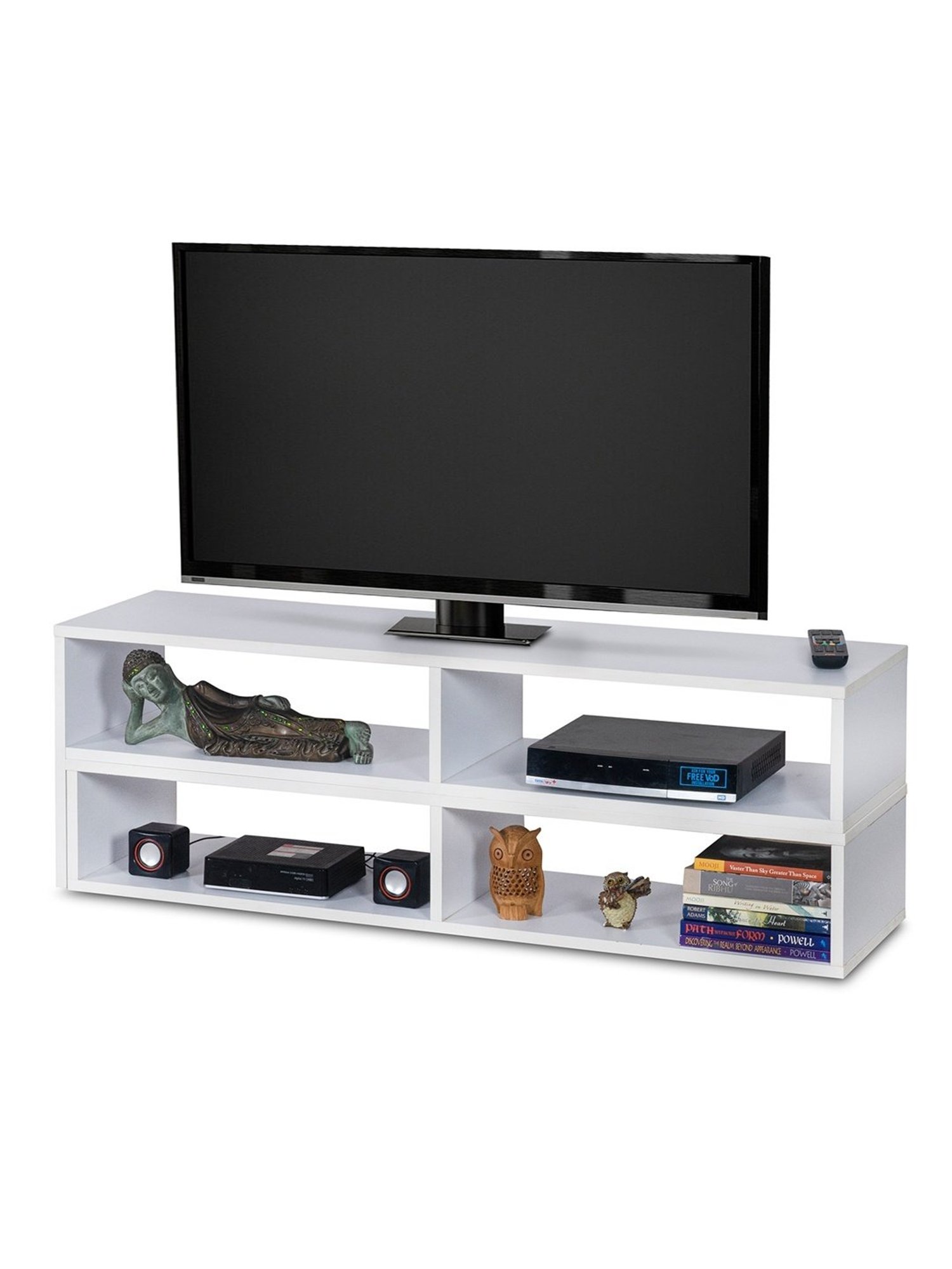 Delite Kom Olaf White Engineered Wood TV Entertainment Unit