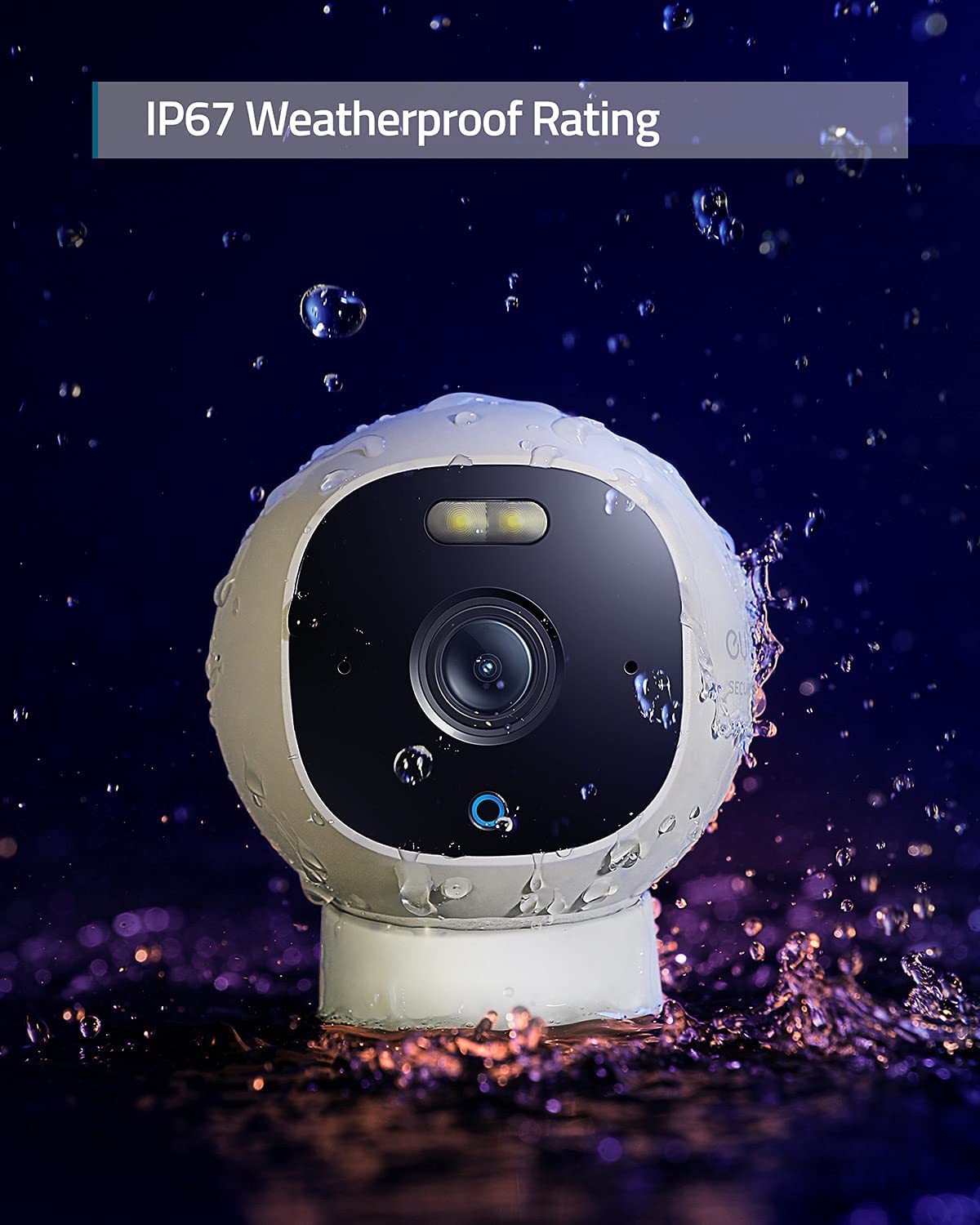 eufy Security Outdoor Cam Pro, All-in-One Outdoor Security Camera with 2K Resolution, Spotlight, Color Night Vision, No Monthly Fees, Wired Camera, Security Camera Outdoor, IP67 Weatherproof