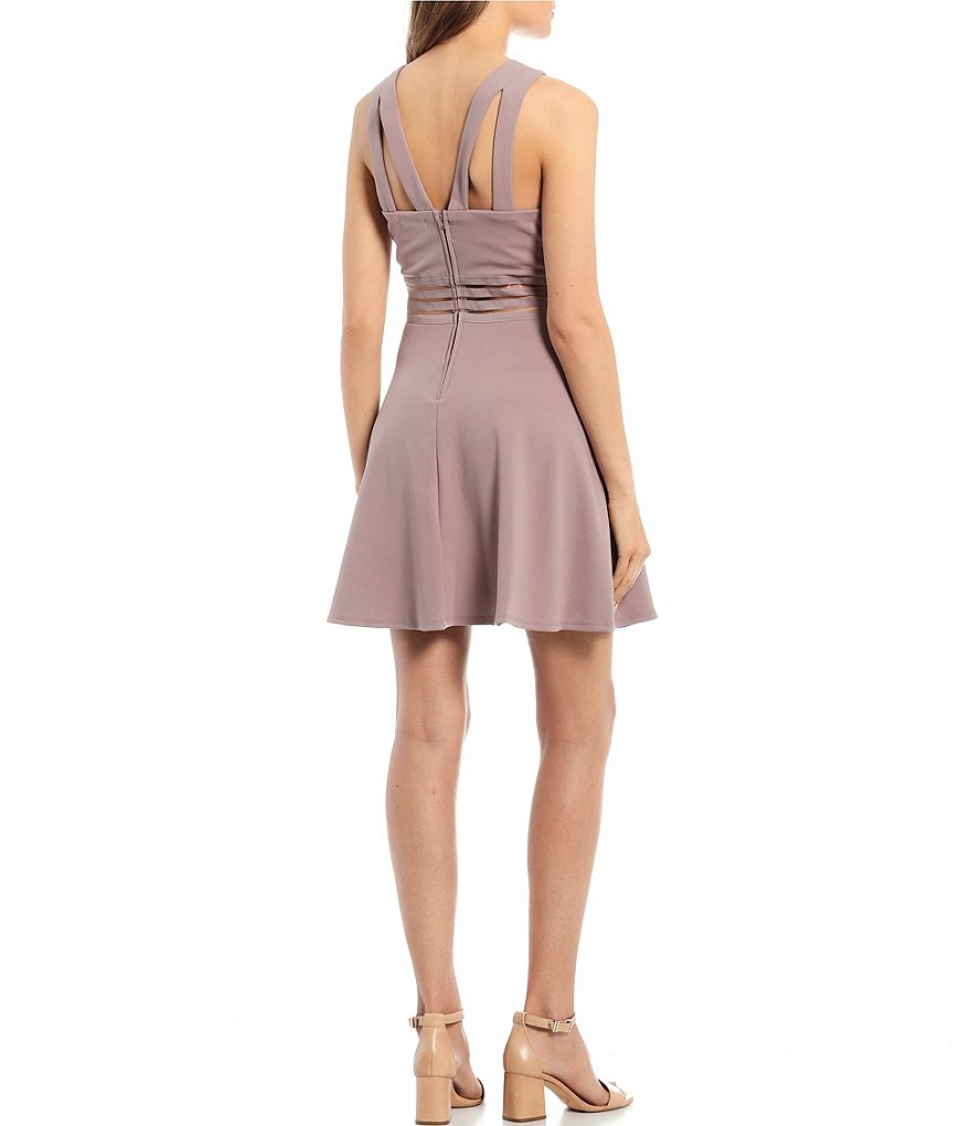 Morgan & Co. Scuba Crepe Skater Dress