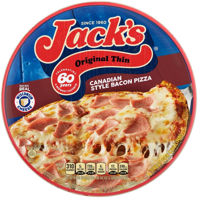 Jack's Original Canadian Bacon Frozen Pizza - 14.9oz