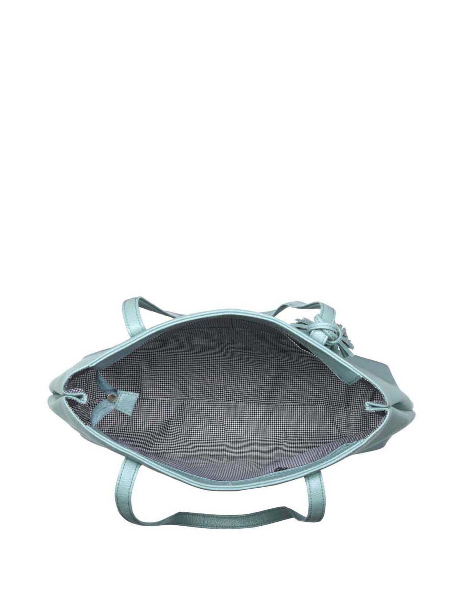 Toteteca Green Solid Medium Tote Handbag