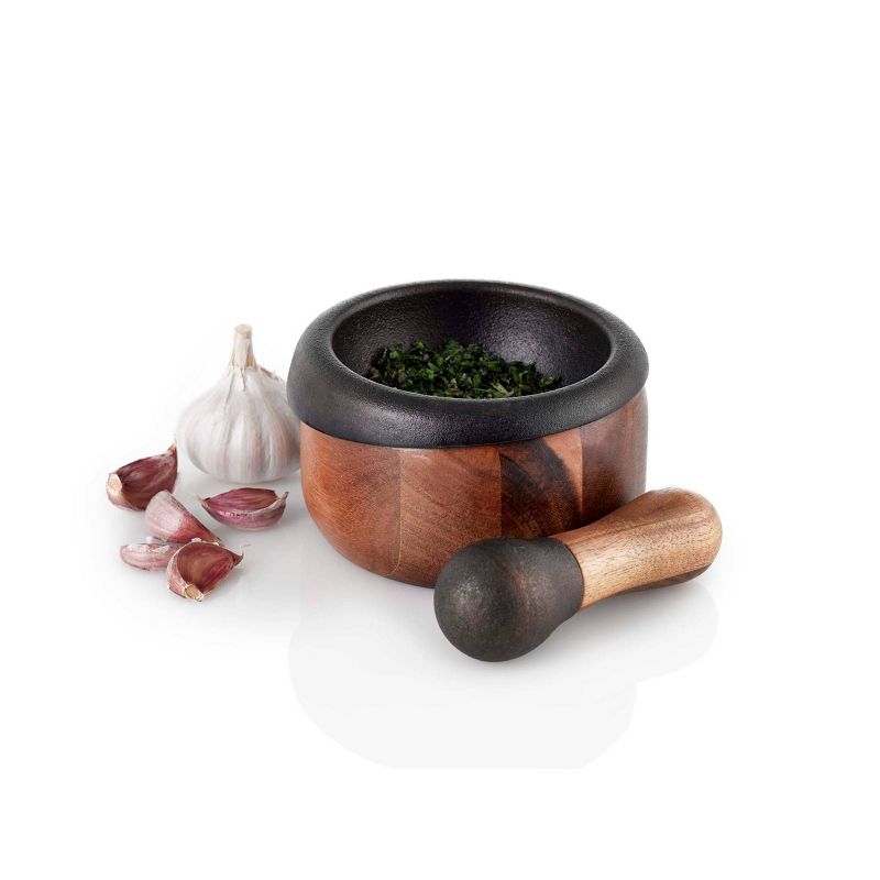 Adhoc Cast Iron Mortar and Pestle Crush