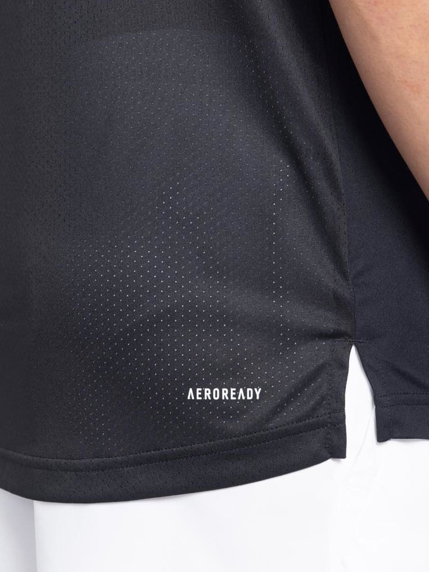 Adidas Black Regular Fit Sports Polo