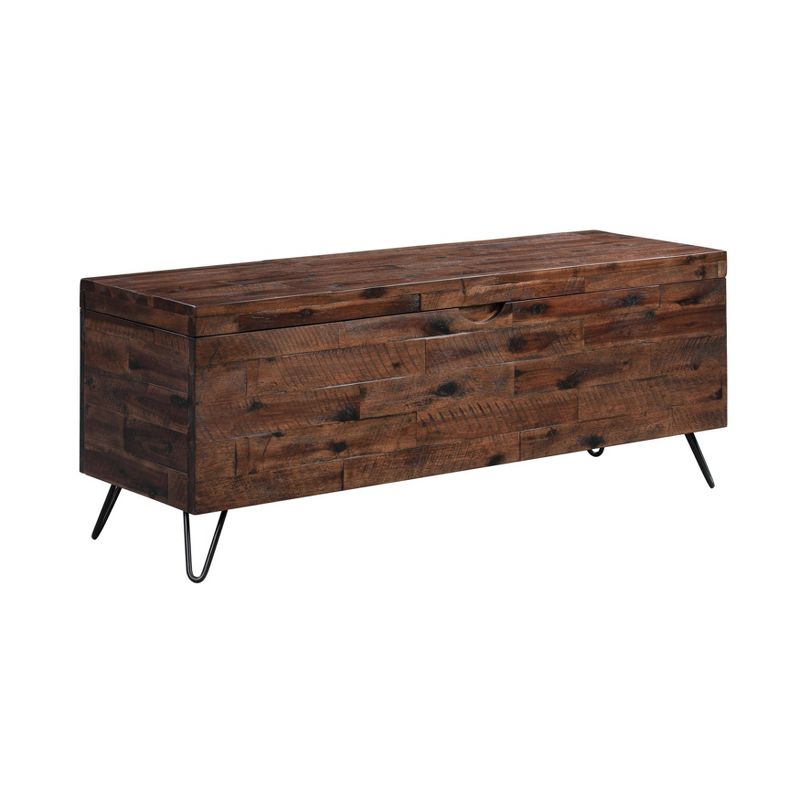 46" Kendall Storage Bench Brown/Black - Summerland Home