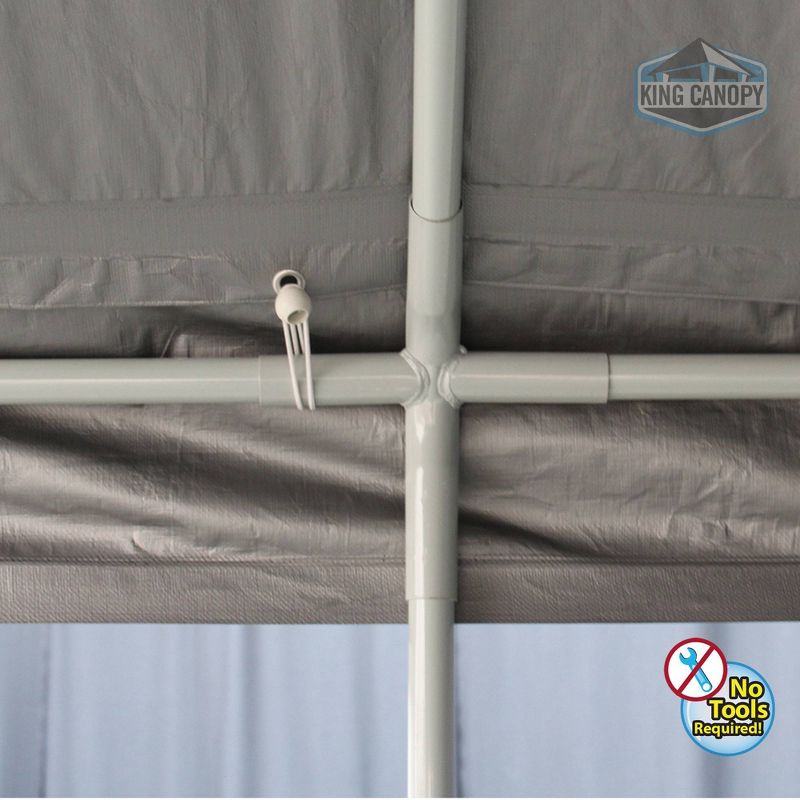 King Canopy 10'x20' Universal 8 Leg Tent with Silver Cover