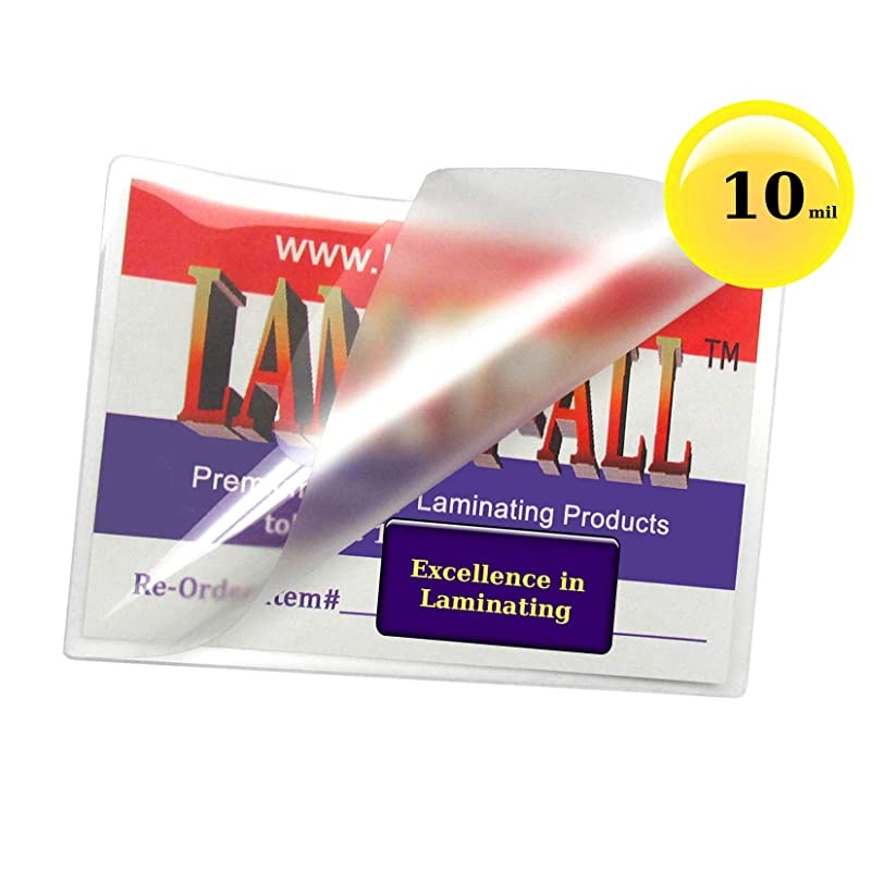 10 Mil File Card Laminating Pouches 35 X 55 Laminator Sleeves Pk of 100 by