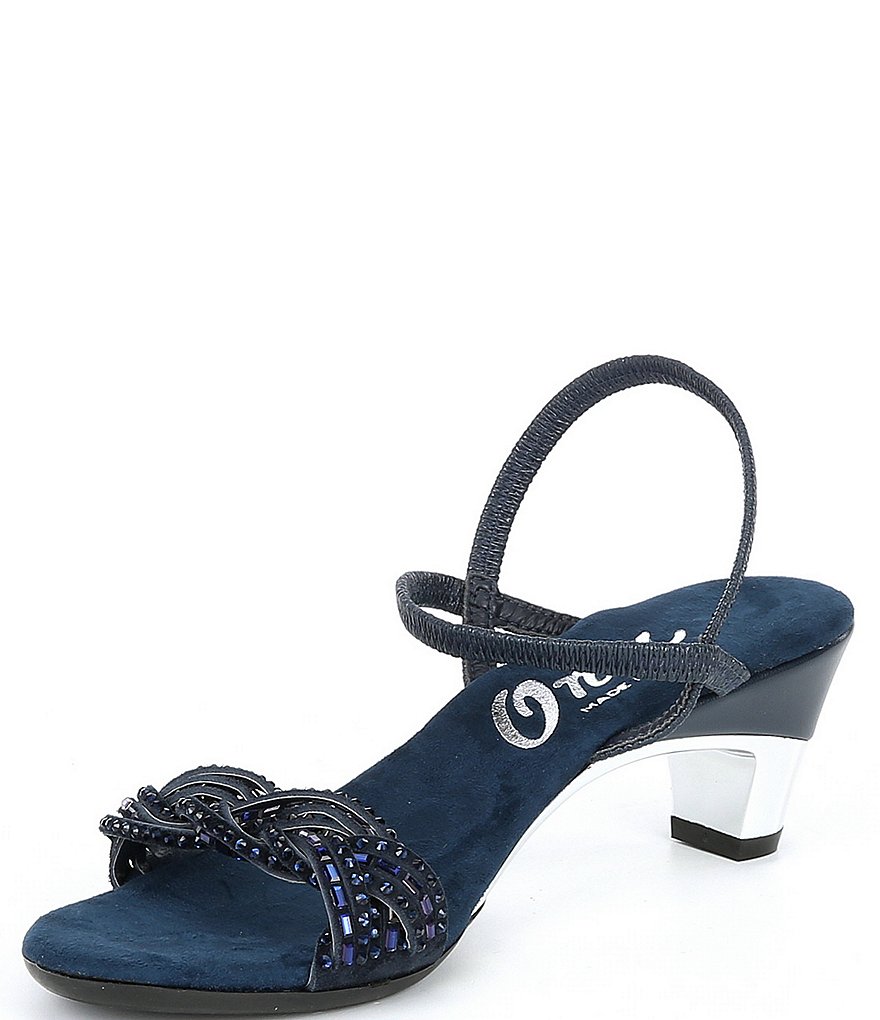 Onex Rhythm Rhinestone Leather Dress Sandals