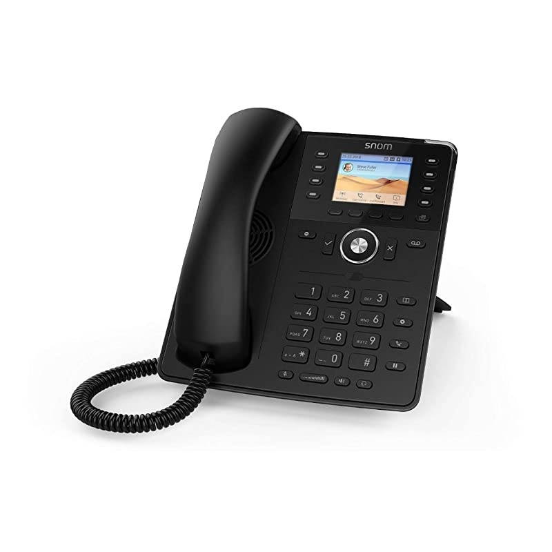 D735 SIP VOIP 2.7" PoE Phone with USB WiFi Stick Support Black