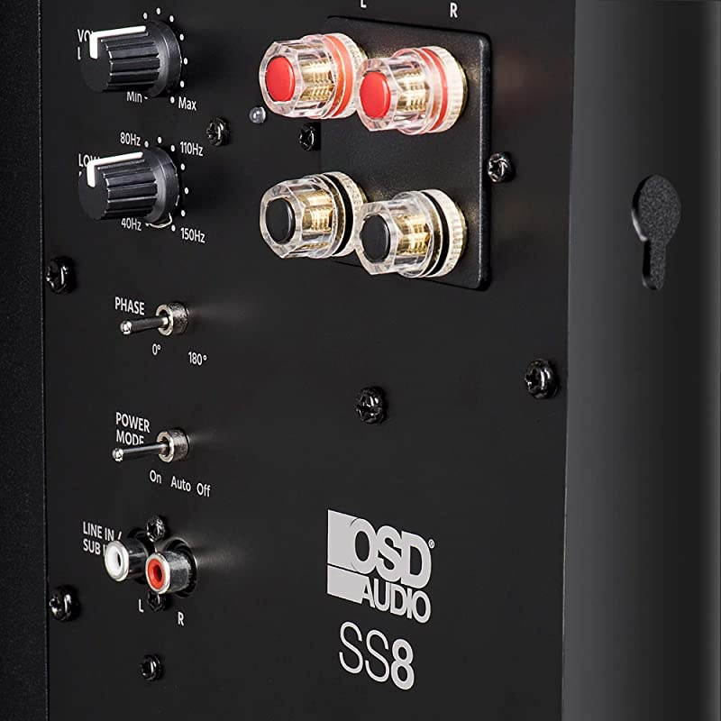 SS8 Slim 250W 8" Powered Subwoofer w/ DSP App Control (2nd Generation)