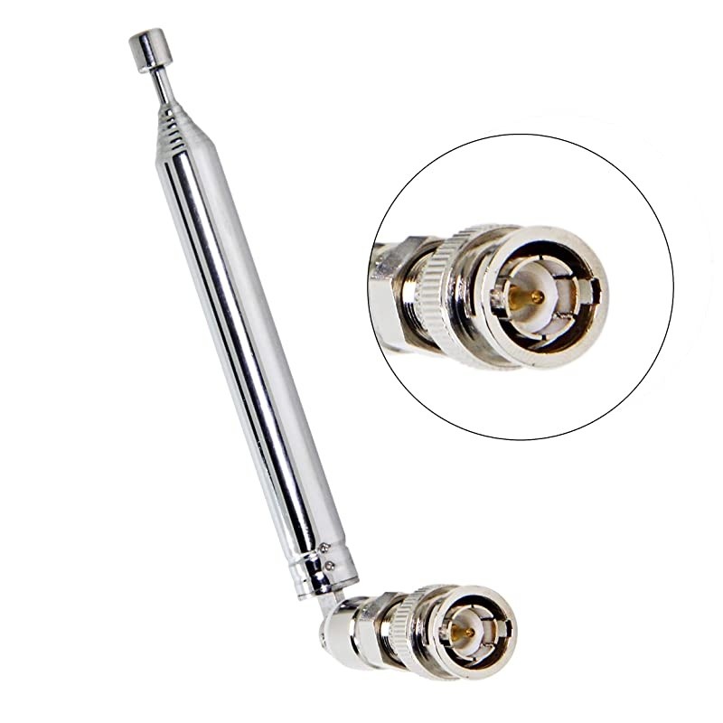 Police Scanner Antennas  Telescope BNC Male Swivel Antenna F Type Male Plug Connector with BNC Convertor Adapter for Uniden Handheld Radio Scanner