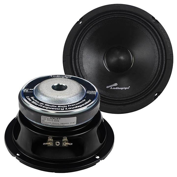 Audiopipe APSL6C 6" Low Mid Frequency Loudspeaker 200W Max Sold Each