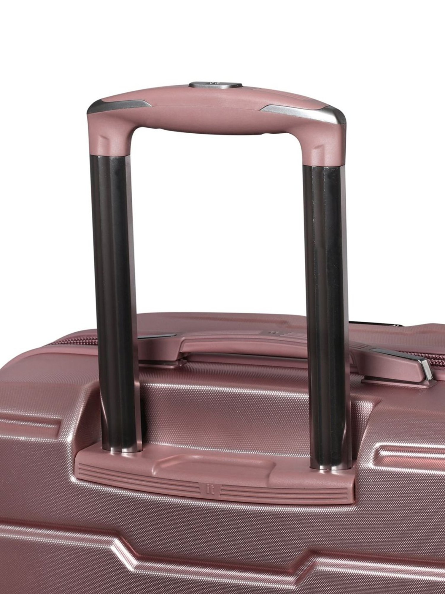 it luggage Prosperous Metalic Pink Medium-24 inches Expandable Hardsided Trolley Bag with TSA Lock