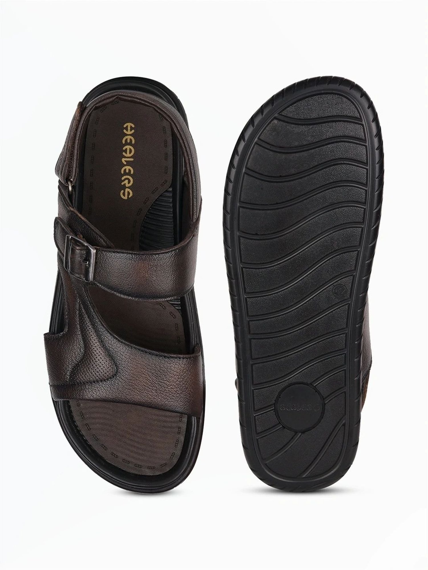 Healers by Liberty Men's Brown Back Strap Sandals