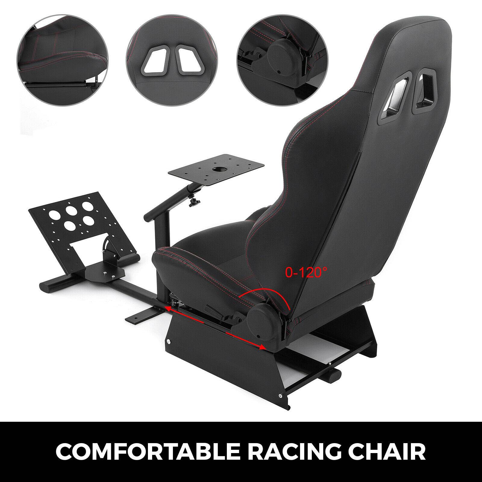 VEVOR Racing Simulator Cockpit Adjustable Driving Gaming Seat for PS3/4 Xbox G29 G920 PC Foldable Racing Chair with Gear Shift