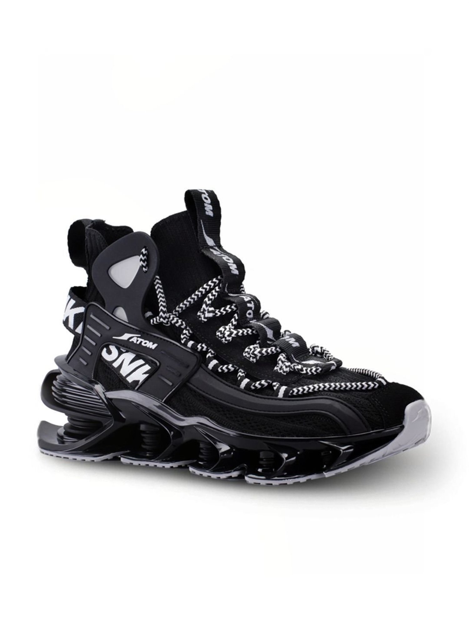 Atom Men's Alpha Predator Black Running Shoes